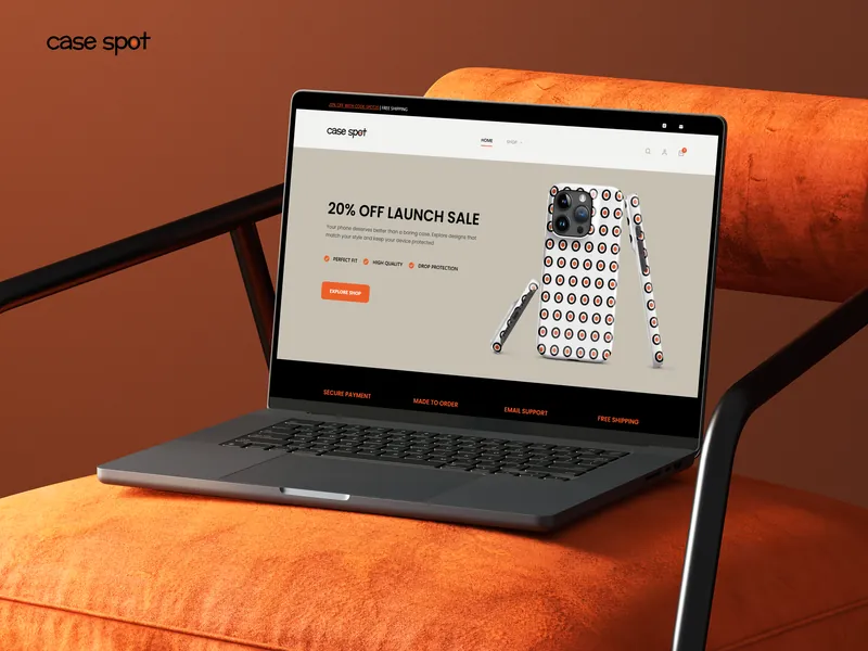 Case Spot — Brand identity · E-commerce